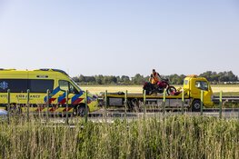 Motorrijder gewond bij ongeval op de N205 bij Vijfhuizen