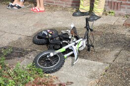 Kleine brommer in brand in Aalsmeer