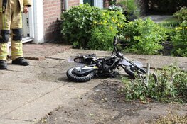 Kleine brommer in brand in Aalsmeer